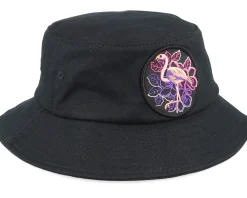 Fashion Kiddo Cap Kids Summer Flamingo Black Bucket -