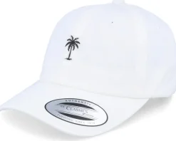 Kids-Kiddo Cap Kids Summer Palm Logo White Dad Cap -
