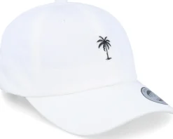 Kids-Kiddo Cap Kids Summer Palm Logo White Dad Cap -