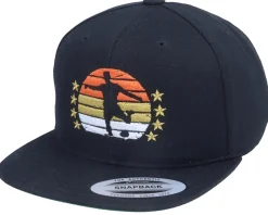 Snapback | Kids-Forza Kids Sunset Football Logo Black Snapback -