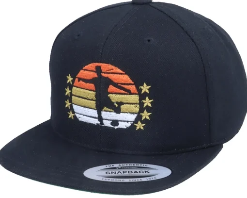 Snapback | Kids-Forza Kids Sunset Football Logo Black Snapback -