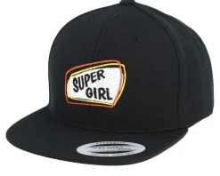 Online Kiddo Cap Kids Supergirl Black Snapback -
