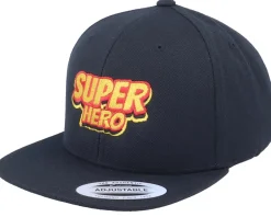 Best Kiddo Cap Kids Superheroes Black Snapback -