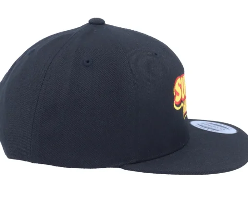 Best Kiddo Cap Kids Superheroes Black Snapback -