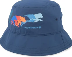 Sale Jack Wolfskin Kids Supplex At Home Dark Indigo Bucket - Blue