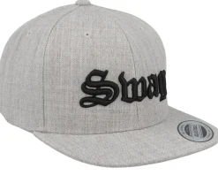 Snapback-Kiddo Cap Kids Swag Old English 3d Heather Snapback - Grey