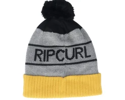 Pom Beanies | Kids-Rip Curl Kids Swc Eco Tall Beanie Mustard/Grey Pom -