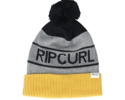 Pom Beanies | Kids-Rip Curl Kids Swc Eco Tall Beanie Mustard/Grey Pom -