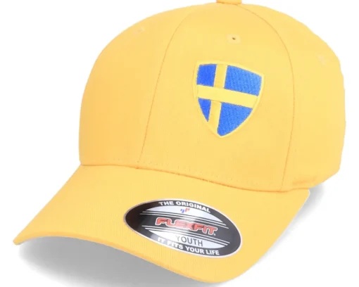 Fashion Forza Kids Sweden Flag Shield Yellow Flexfit -