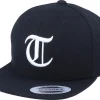 Snapback | Kids-Kiddo Cap Kids T Letter 3D Black Snapback -