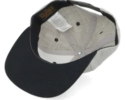 Snapback | Kids-Kiddo Cap Kids Teddy Bear Engraved Patch Heather Grey/Black -