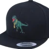 Kids-Kiddo Cap Kids Thug Life T-Rex Applique Black Snapback -