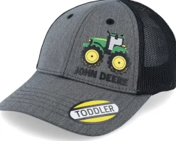 Trucker | Kids-John Deere Kids Toddler 3d Rubber Tractor Print Cap Black/Grey Trucker -