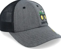 Trucker | Kids-John Deere Kids Toddler 3d Rubber Tractor Print Cap Black/Grey Trucker -