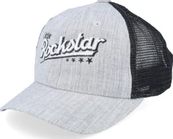 Kids-Kiddo Cap Kids Toddler Little Rockstar Heather Grey/Black Trucker -