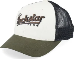Kids-Kiddo Cap Kids Toddler Little Rockstar Ivory/Black/Dark Mash Trucker -