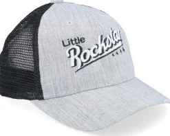 Kids-Kiddo Cap Kids Toddler Little Rockstar Heather Grey/Black Trucker -