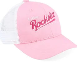 Kids-Kiddo Cap Kids Toddler Little Rockstar Pink/White Trucker -