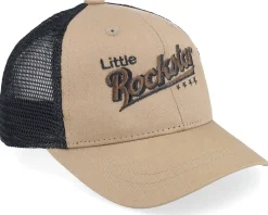 Clearance Kiddo Cap Kids Toddler Little Rockstar Caramel/Black Trucker -