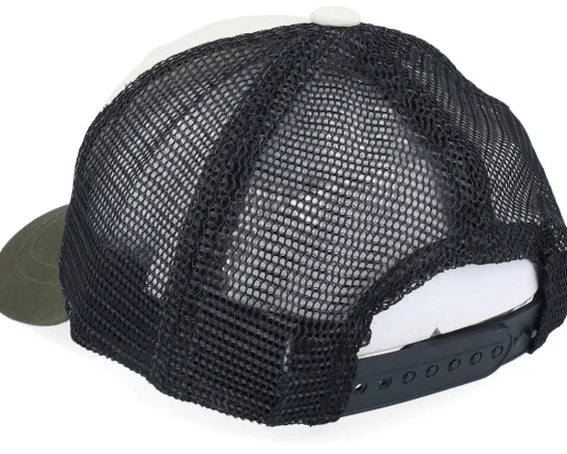 Kids-Kiddo Cap Kids Toddler Little Rockstar Ivory/Black/Dark Mash Trucker -