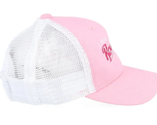Kids-Kiddo Cap Kids Toddler Little Rockstar Pink/White Trucker -