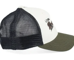 Kids-Kiddo Cap Kids Toddler Little Rockstar Ivory/Black/Dark Mash Trucker -