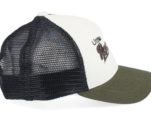 Kids-Kiddo Cap Kids Toddler Little Rockstar Ivory/Black/Dark Mash Trucker -