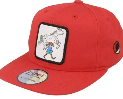 Snapback-Pippi Longstocking Kids Toddler Pippi The Horse Snapback - Red