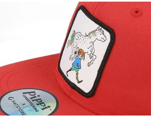 Snapback-Pippi Longstocking Kids Toddler Pippi The Horse Snapback - Red