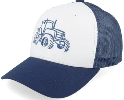 Kids-Kiddo Cap Kids Tractor Outline White/Navy Trucker -