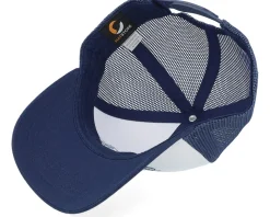 Kids-Kiddo Cap Kids Tractor Outline White/Navy Trucker -