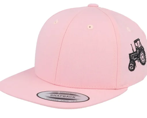 Kids-Kiddo Cap Kids Tractor Side Pink Snapback -