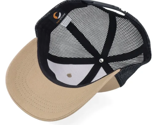 Kids | Trucker-Kiddo Cap Kids T-rex Dino Brown Patch Caramel/Black Trucker -
