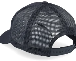 Kids-Kiddo Cap Kids T-rex Dino Brown Round Patch Black Trucker -