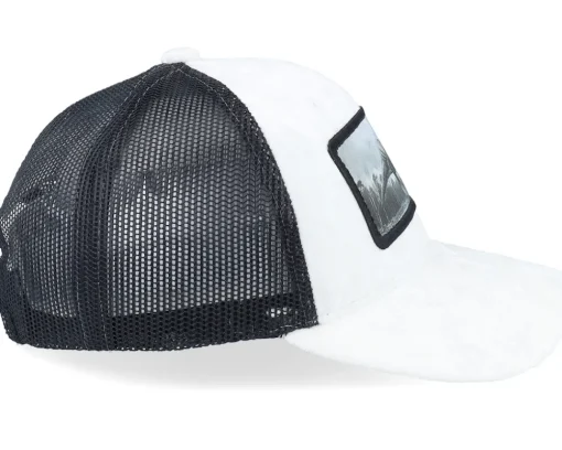 Velvet Caps-Calza Pennello Kids T-rex Dino Patch Velvet /Black Trucker - White