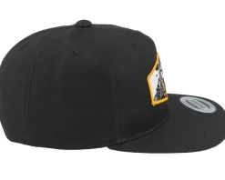 Fashion Kiddo Cap Kids T-rex Orange Patch Black Snapback -