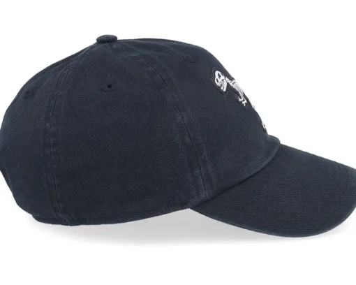 Kids-Kiddo Cap Kids T-rex Sceleton Patch Black Dad Cap -