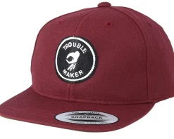 Fashion Kiddo Cap Kids Trouble Maker Maroon Snapback -