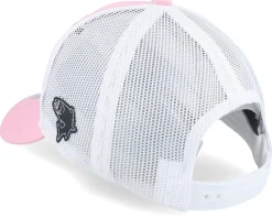 New Skillfish Kids Trout Pro Fishing Pink/White Trucker -
