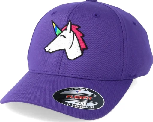 Kids-Unicorns Kids Unicorn Purple Flexfit -