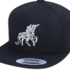 Kids-Unicorns Kids Unicorn Zentangle Black Snapback -