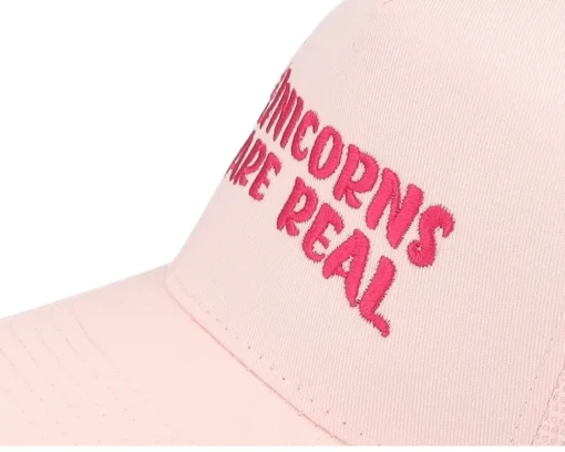 Best Unicorns Kids Are Real Pastel /Pastel A-frame Trucker - Pink