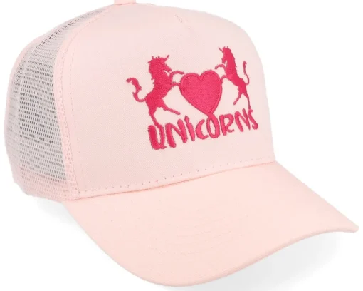 Trucker-Unicorns Kids Heart Pastel /Pastel A-Frame Trucker - Pink