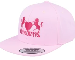 Snapback | Kids-Unicorns Kids Heart Pink Snapback -