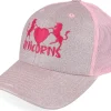 Best Unicorns Kids Heart Glitter/ Trucker - Pink