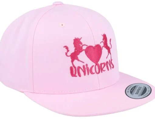 Snapback | Kids-Unicorns Kids Heart Pink Snapback -
