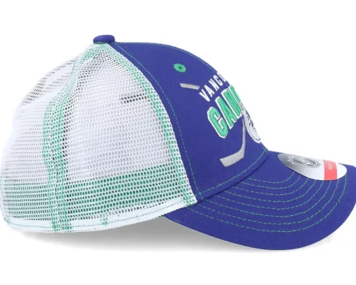 Kids-Outerstuff Kids Vancouver Canucks Lockup Meshback /White Trucker - Blue