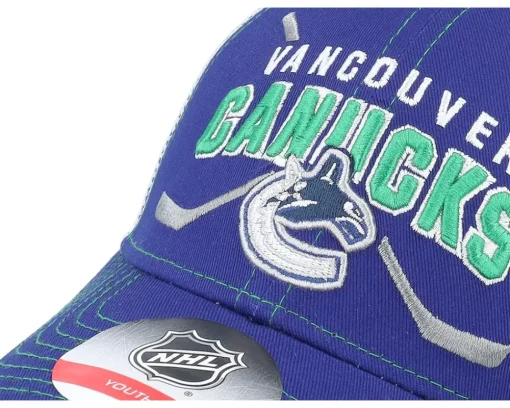 Kids-Outerstuff Kids Vancouver Canucks Lockup Meshback /White Trucker - Blue