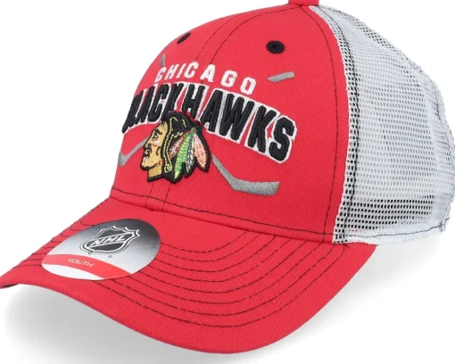 Kids-Outerstuff Kids Vancouver Canucks Lockup Meshback /White Trucker - Blue