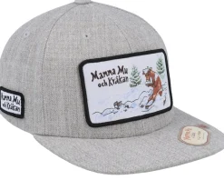Kids-Mamma Mu & Kråkan Kids Vinterlek Grey Snapback -